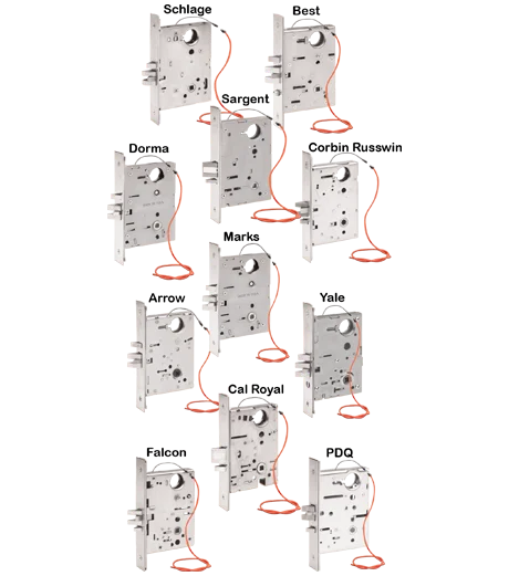 7800 Series - Mortise Locksets Modified by SDC to Selectric